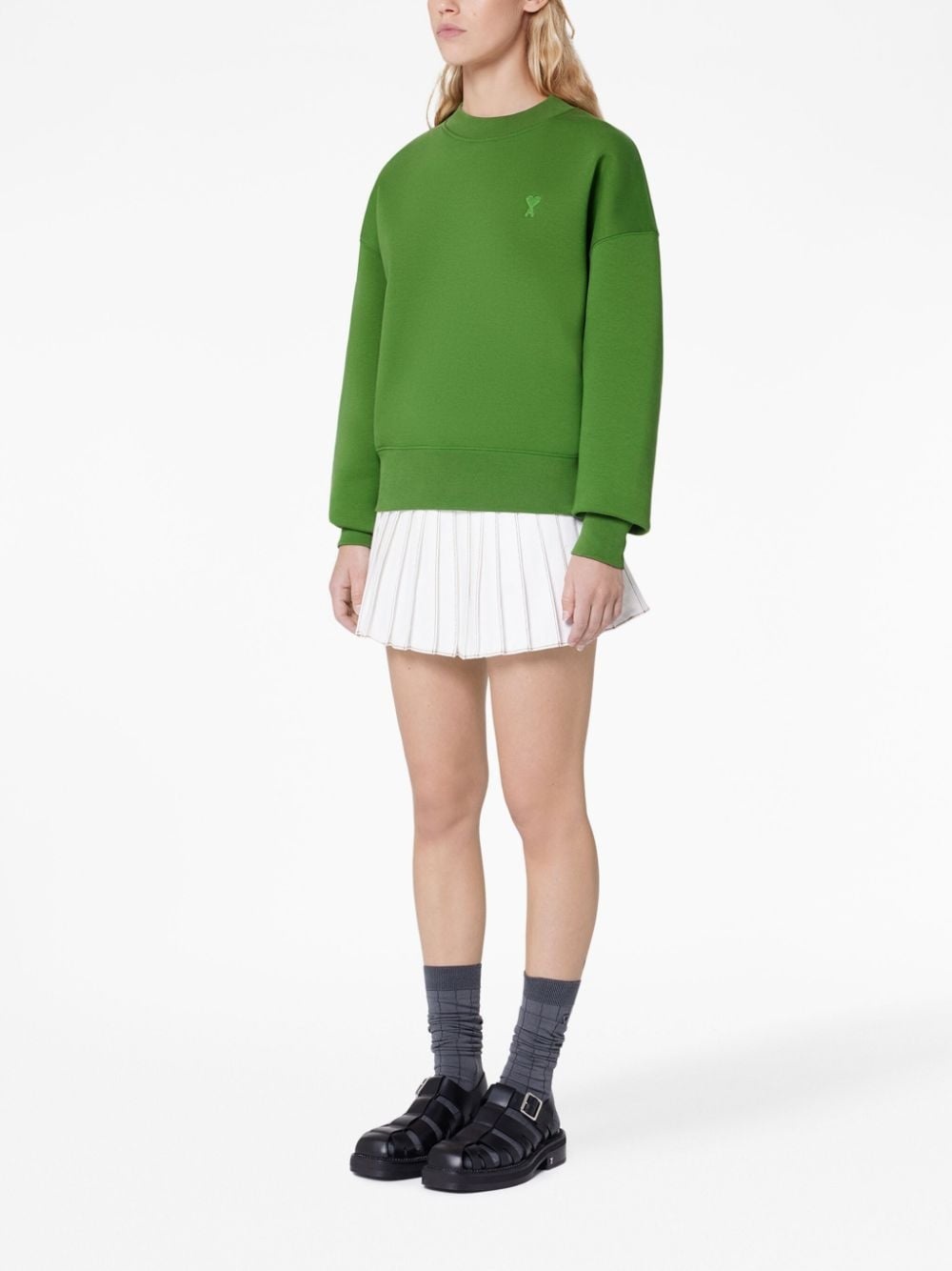 chest embroidered-logo sweatshirt - 2