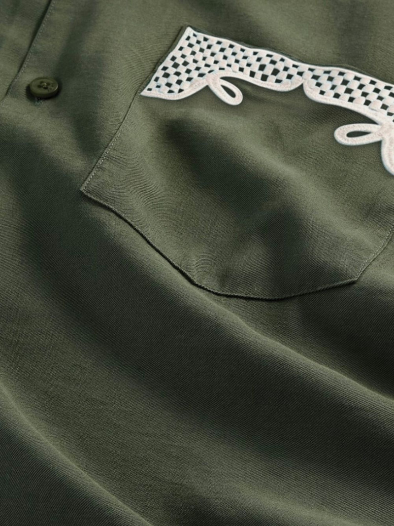 NN07 embroidered-pocket short-sleeve shirt outlook