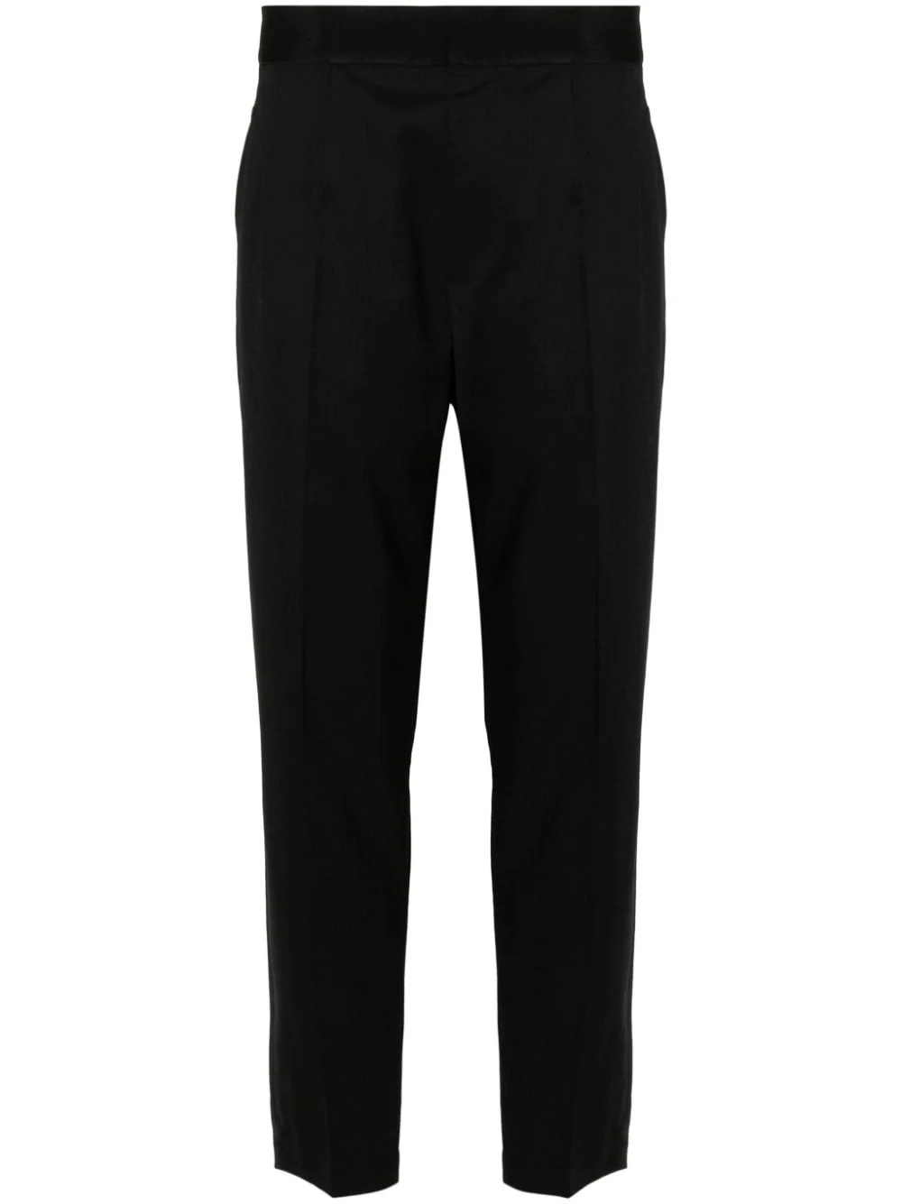 elasticated-waist tailored trousers - 1