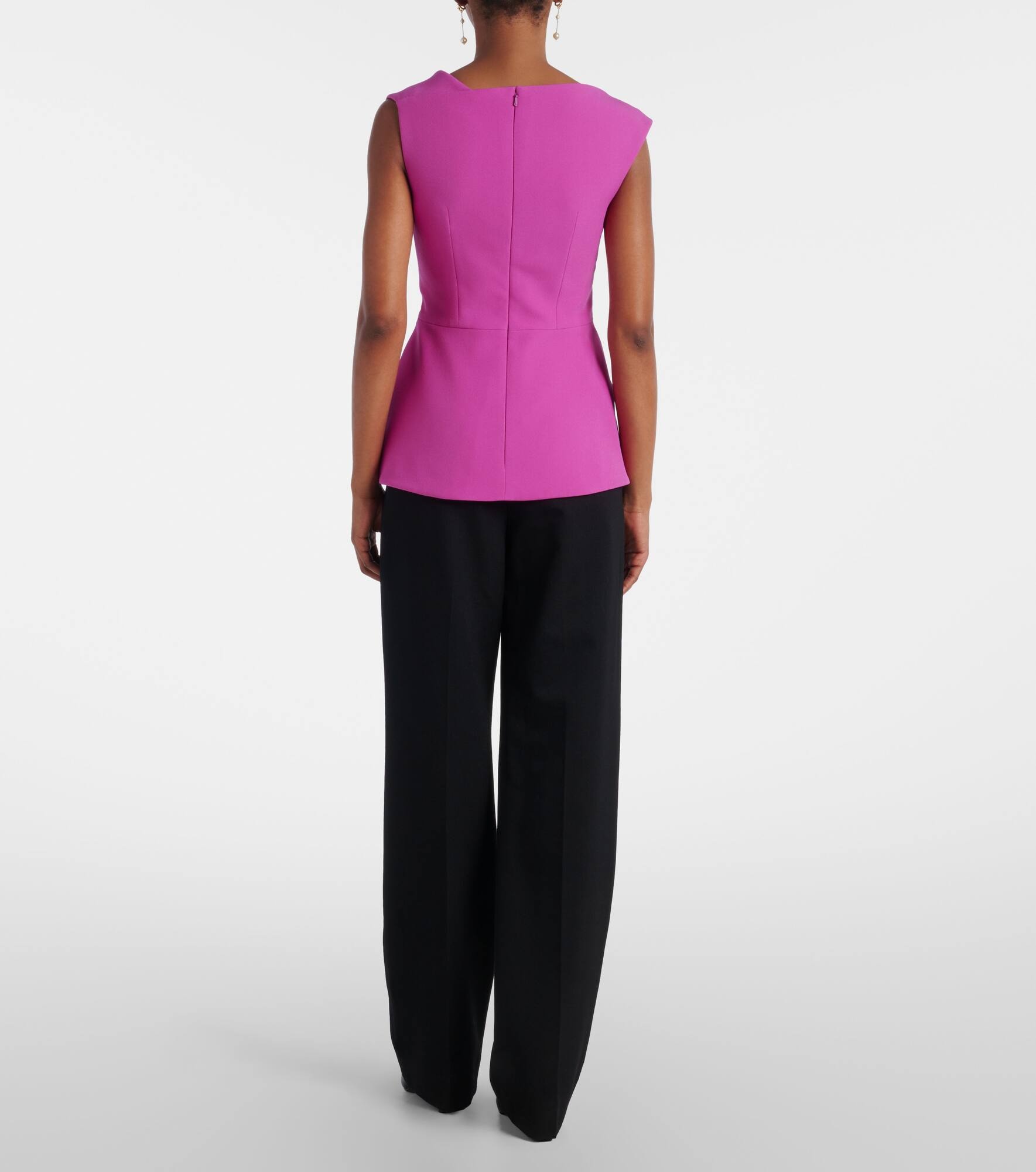 Farrah draped crepe top - 3