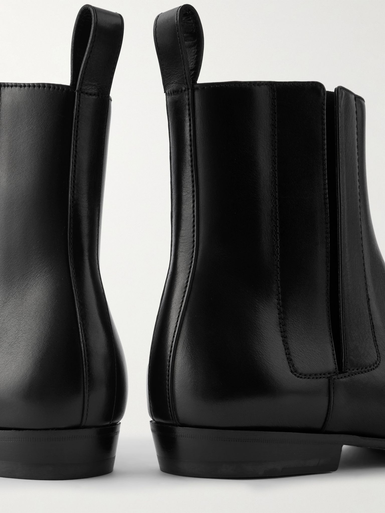 Bruton 166 Leather Chelsea Boots Black - 5