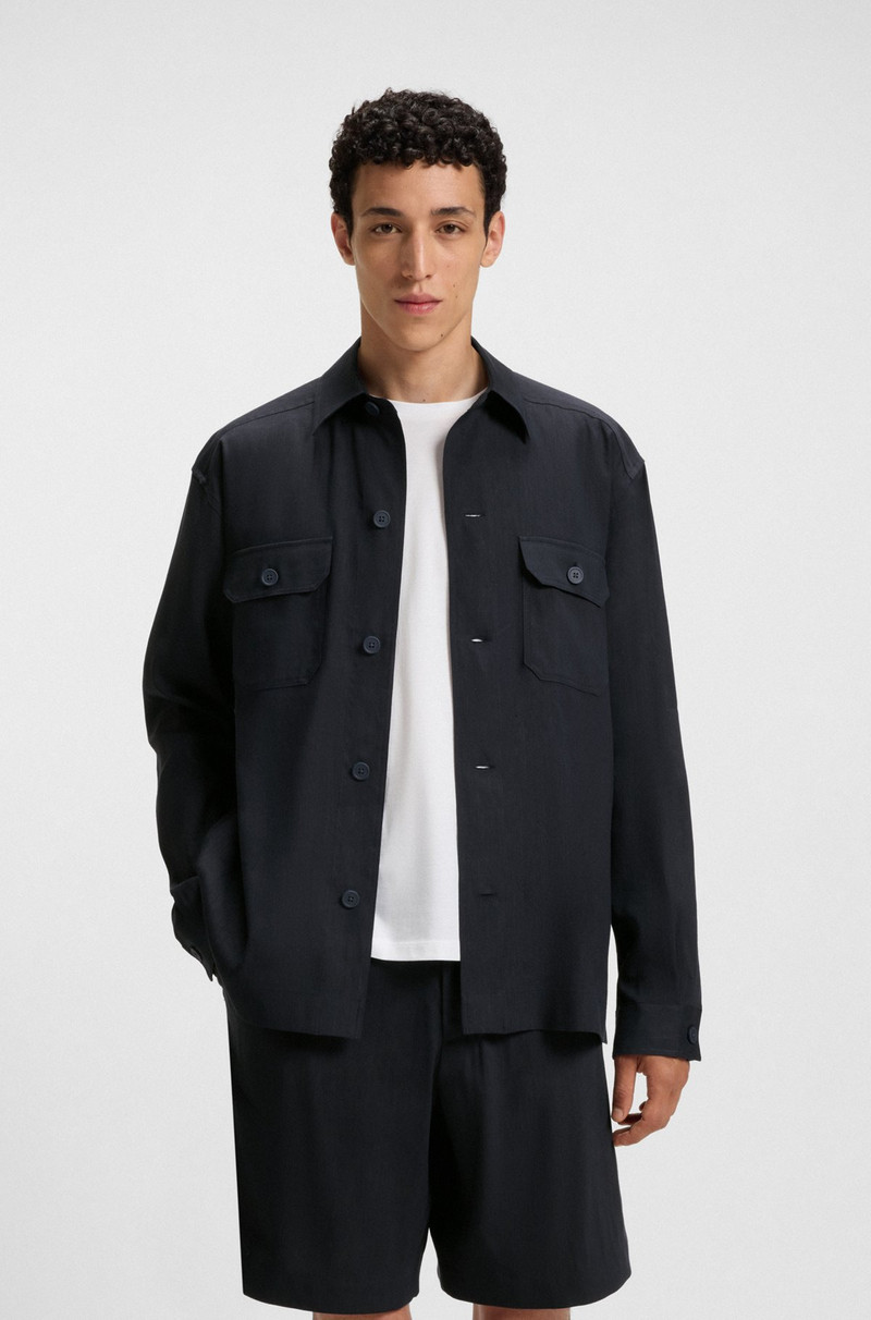 RELAXED-FIT SHIRT IN AN ITALIAN-MADE LINEN BLEND 2