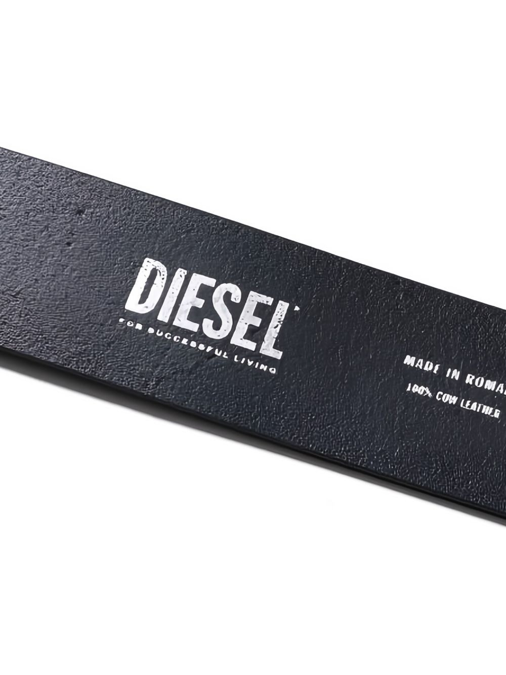 logo-buckle leather belt - 4