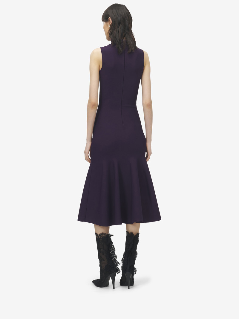 Lace Panel Midi Dress 4