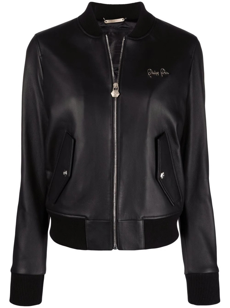 leather bomber jacket 1