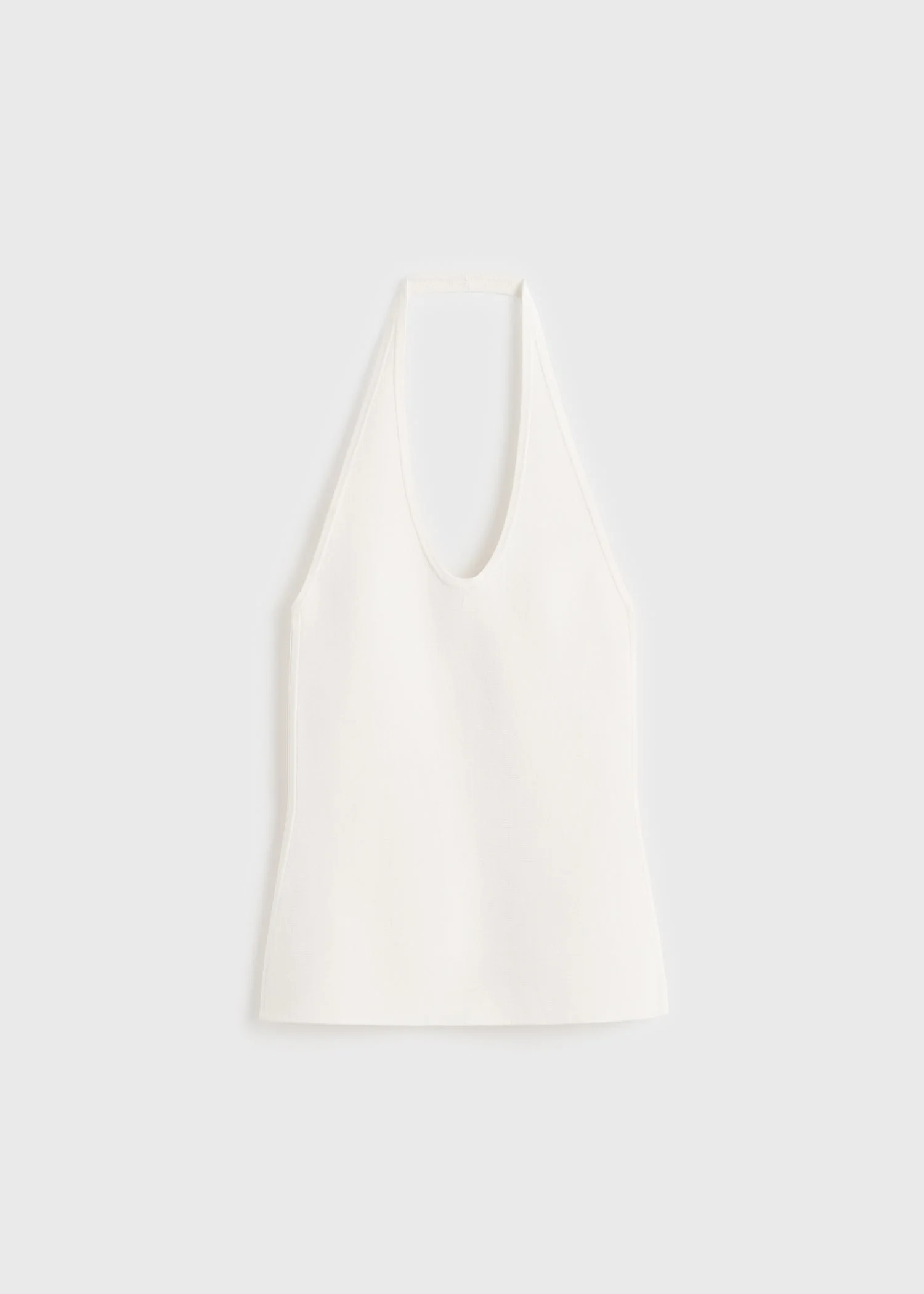 Compact knit halter top optic white - 1