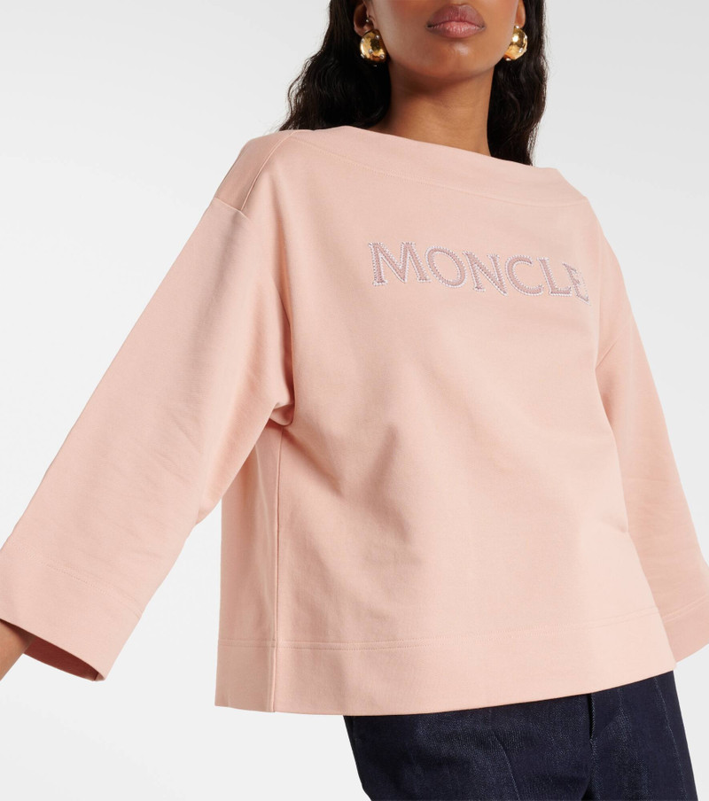 Logo cotton jersey sweatshirt 7