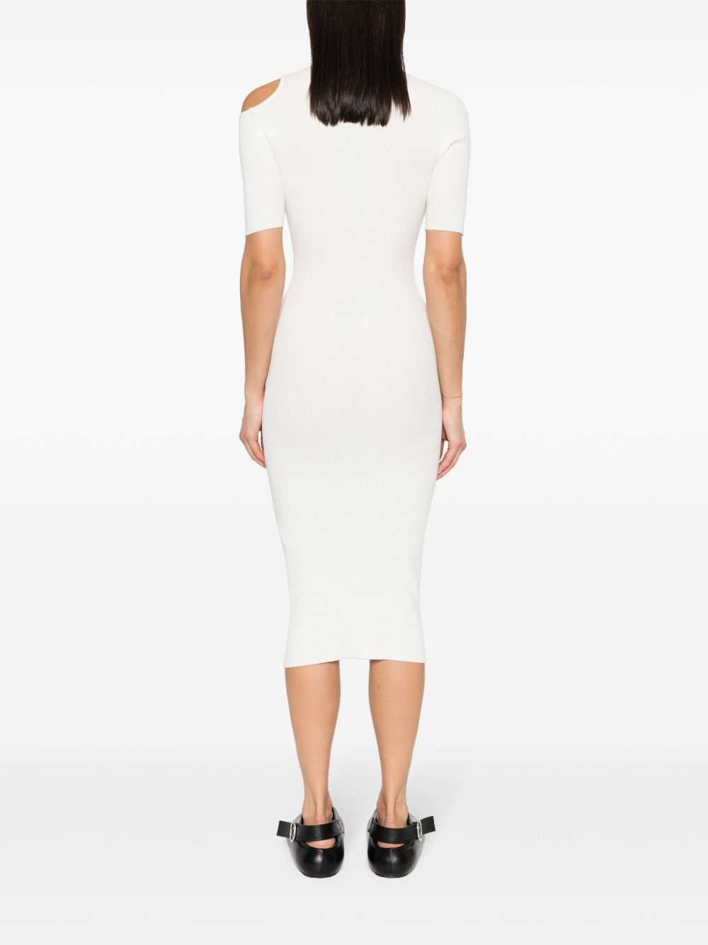ribbed midi dress - 4