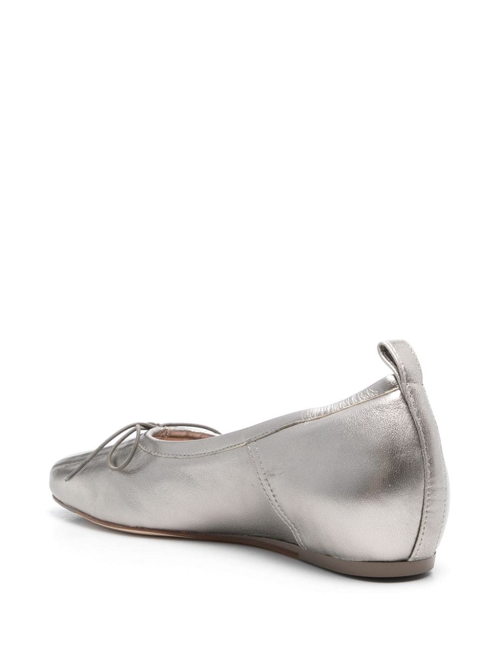 pleated toe ballerina shoes - 3