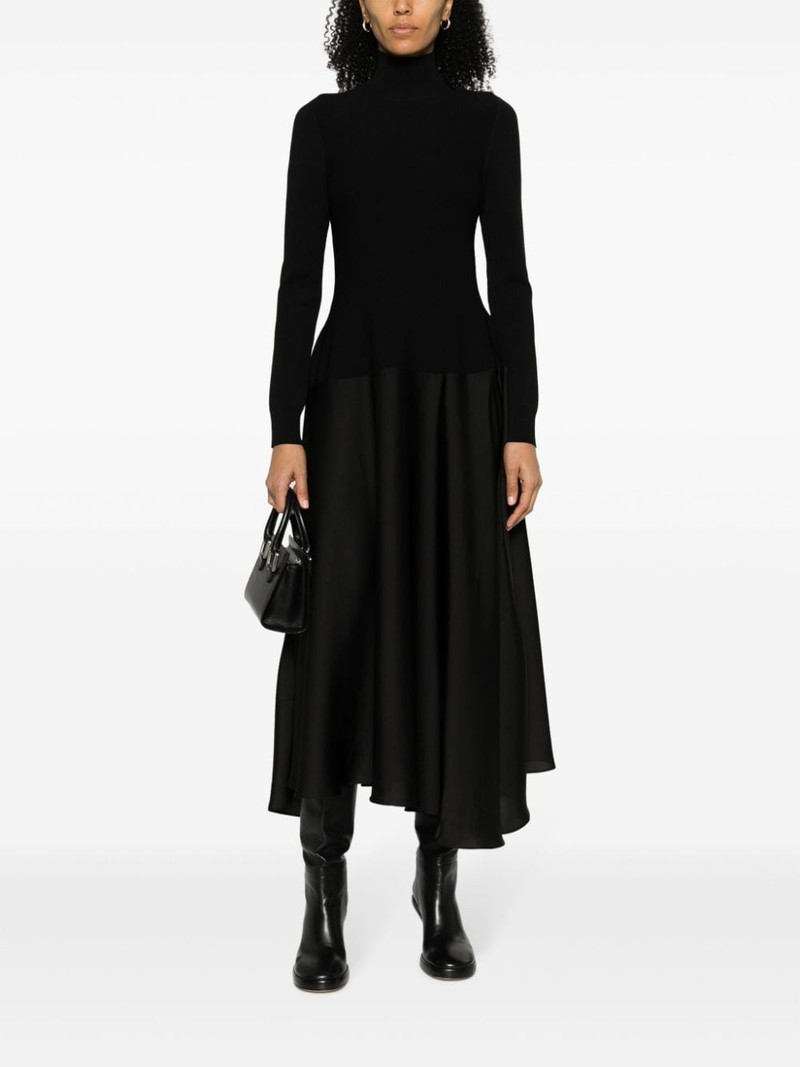 SIMKHAI pleat-detailing high-neck dress outlook