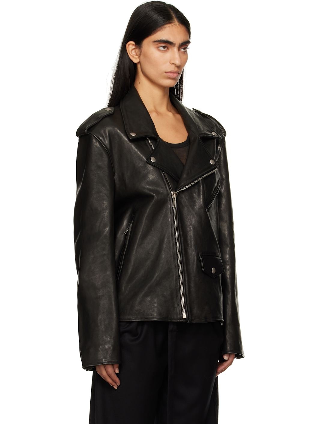 ジャケット ANN DEMEULEMEESTER Women Jackets B0010819 BLACK Ceres Cropped Light Jacket – Ann Demeulemeester