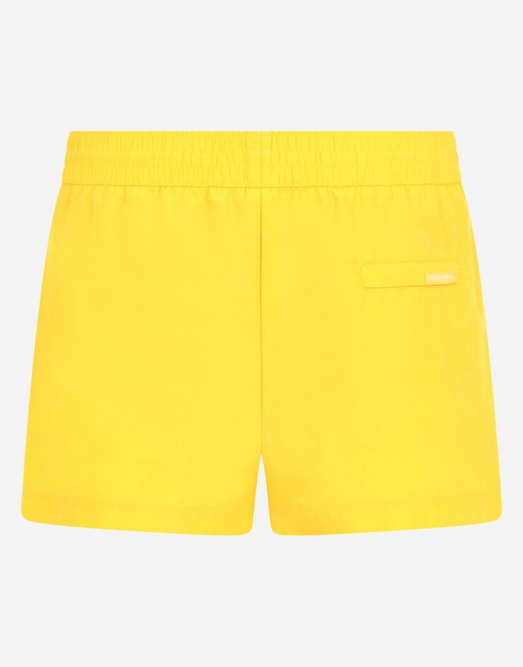 Short swim trunks with metal DG logo - 3