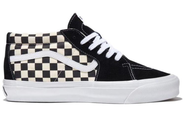 Vans Sk8-Mid Reissue 83 LX 'Checkerboard - Black' VN000CQQ2BO - 2