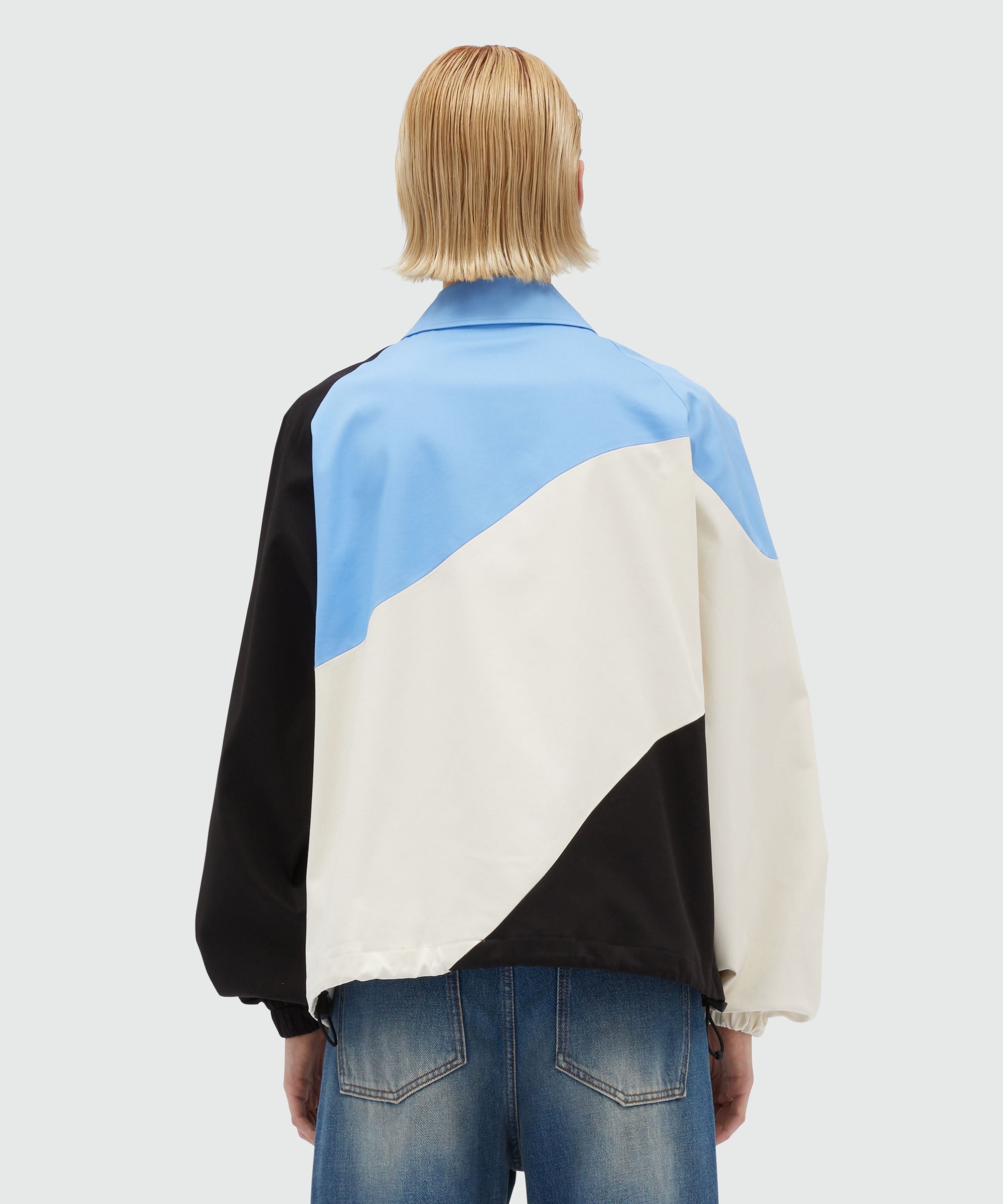 Gabardine jacket with "Tidal Wave" motif - 3