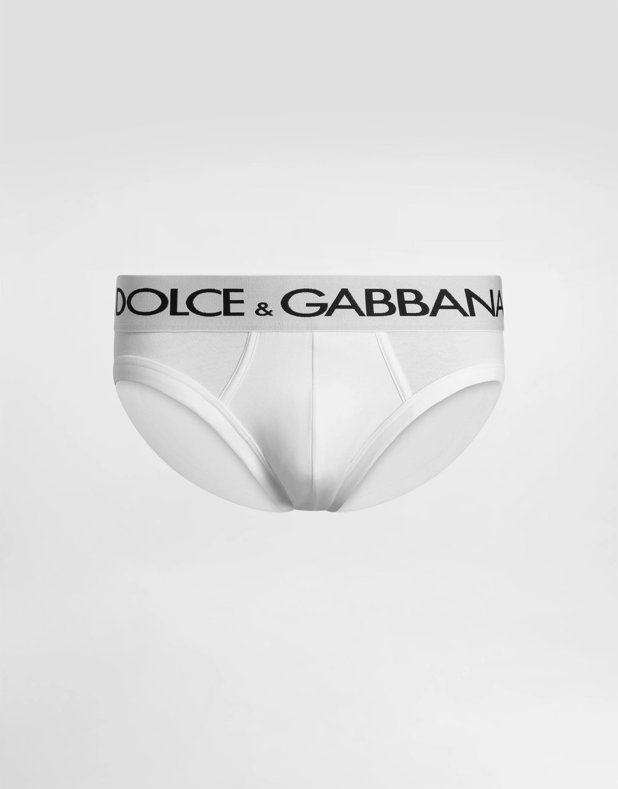 Mid-rise briefs in two-way stretch cotton jersey - 1