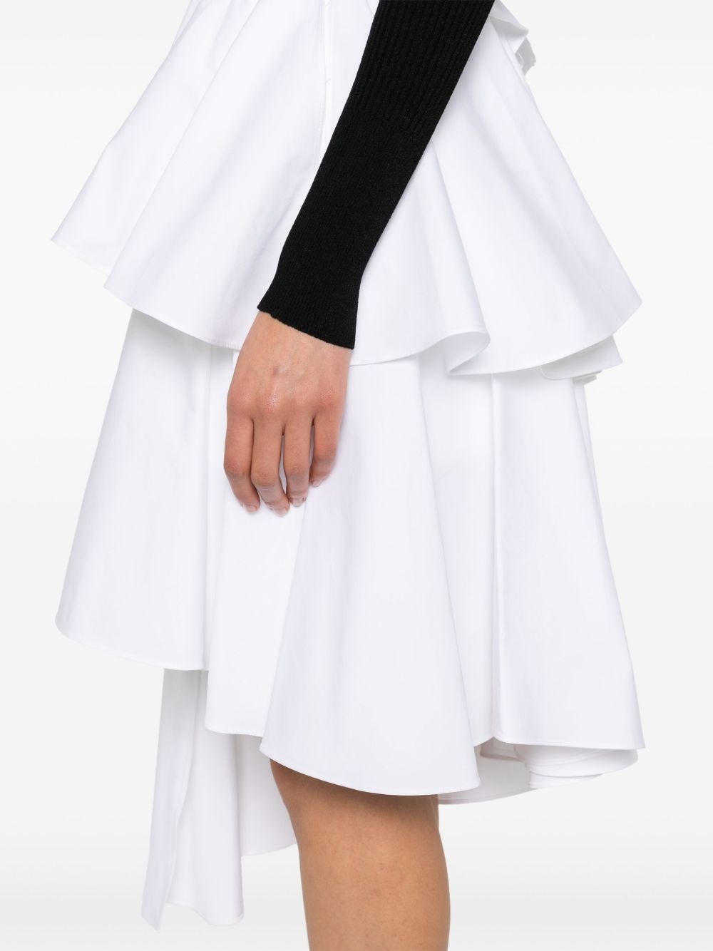 Alaïa tiered assymetric mini skirt | REVERSIBLE