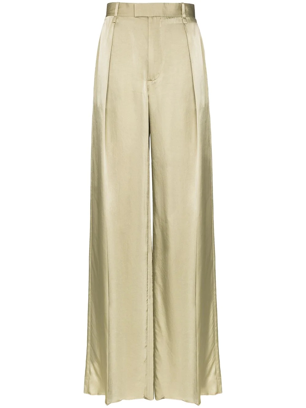 front pleat palazzo pants - 1