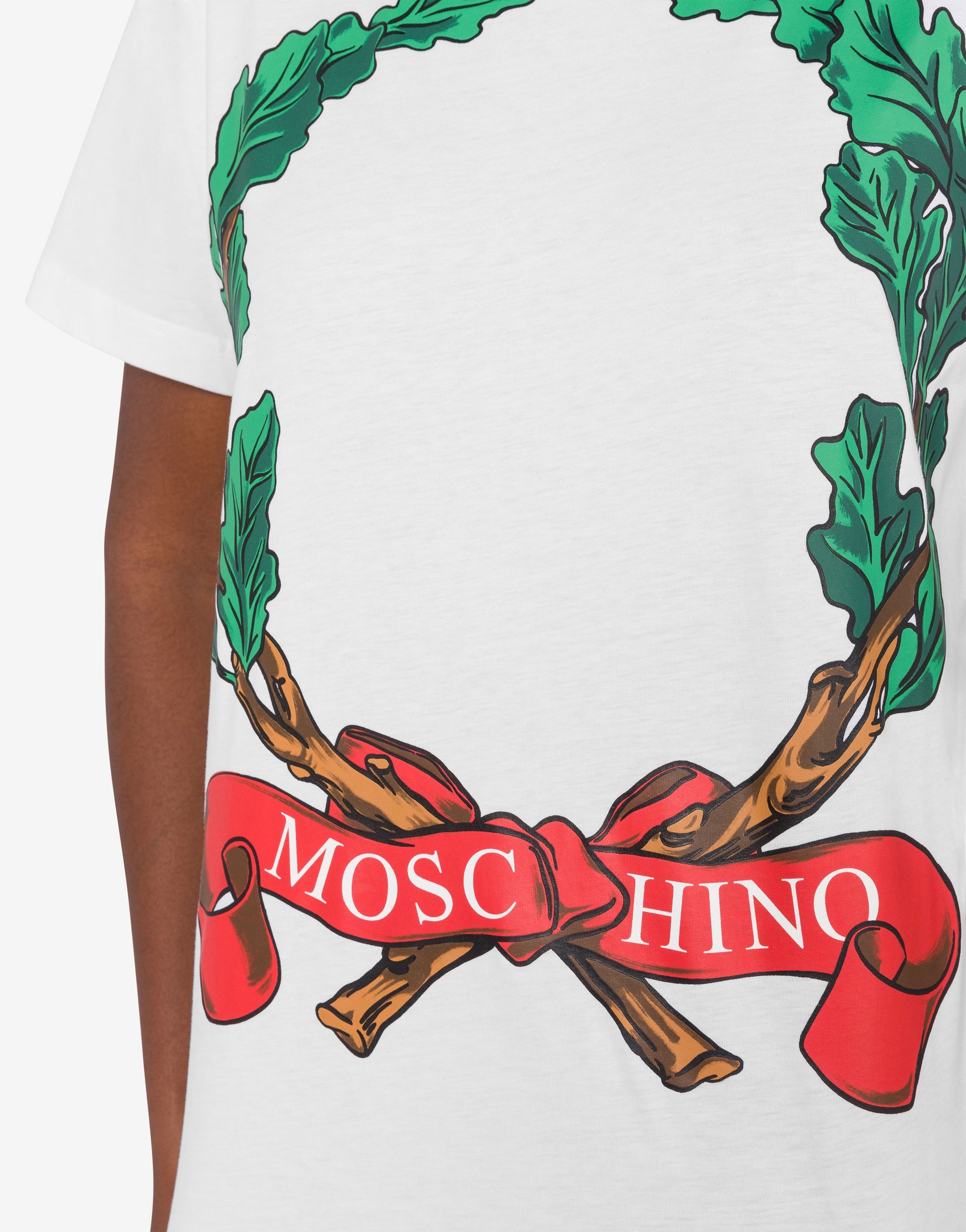 T-SHIRT IN ORGANIC JERSEY LAUREL CROWN - 3