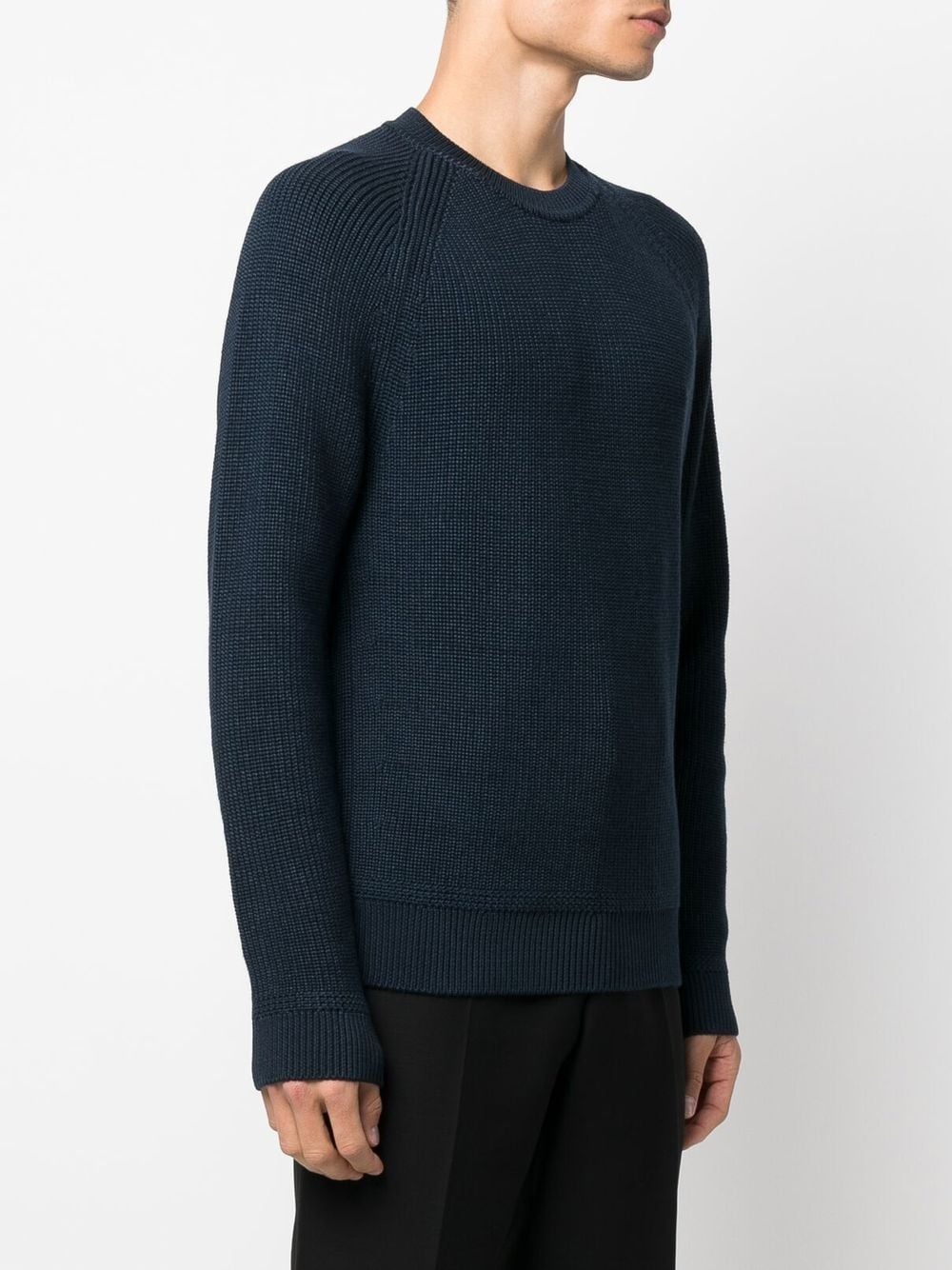 ribbed crew neck sweater - 3