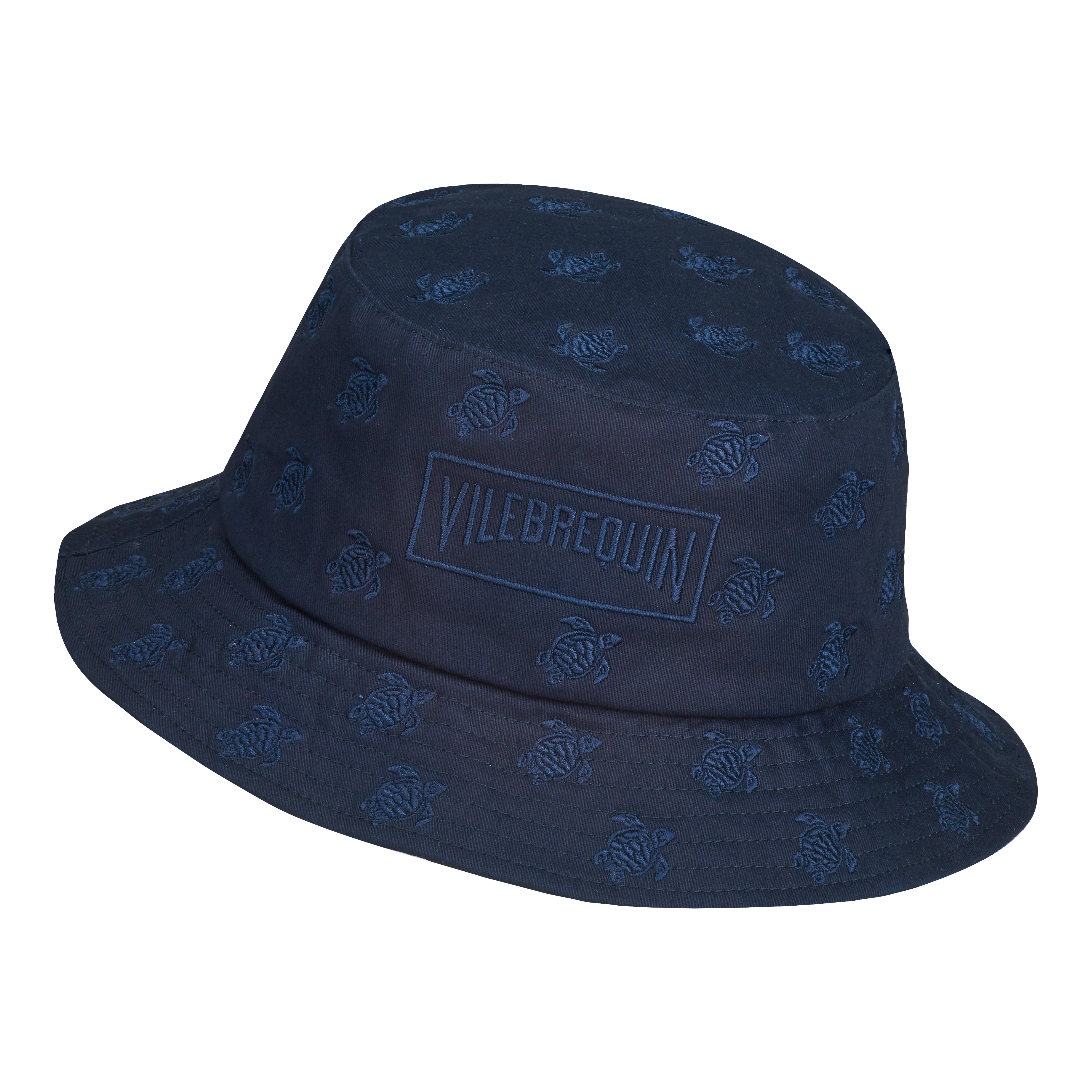 Embroidered Bucket Hat Turtles All Over - 1