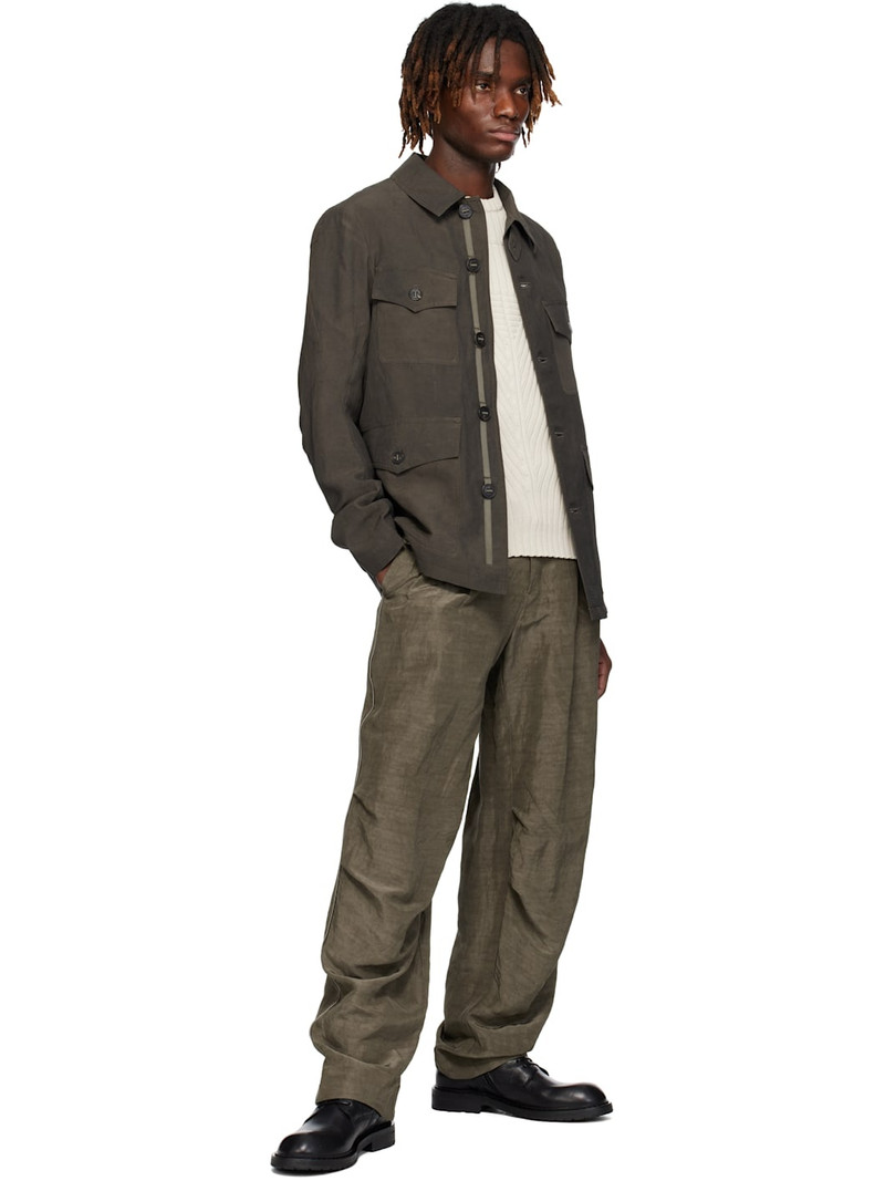 Devoa Brown Hunting Jacket outlook