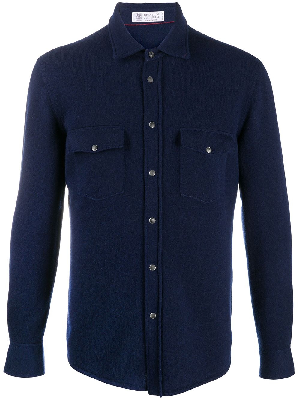 button-down wool shirt - 1