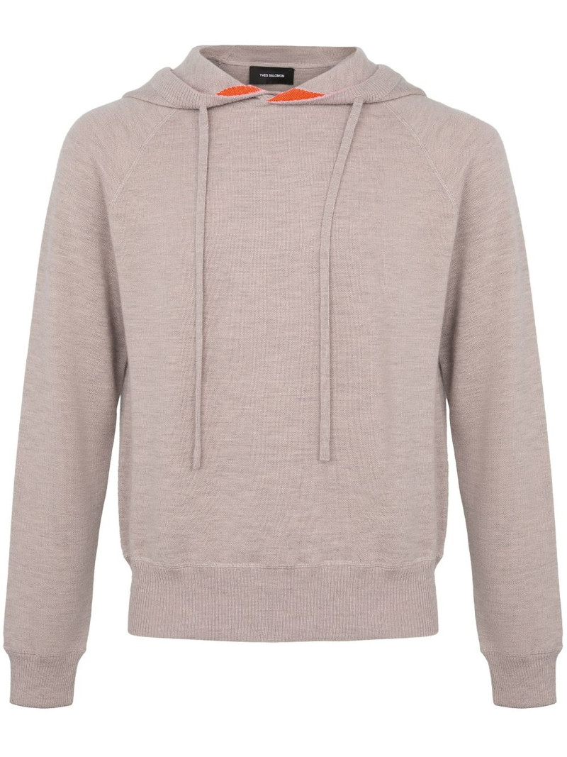 double-sided knitted hoodie 1