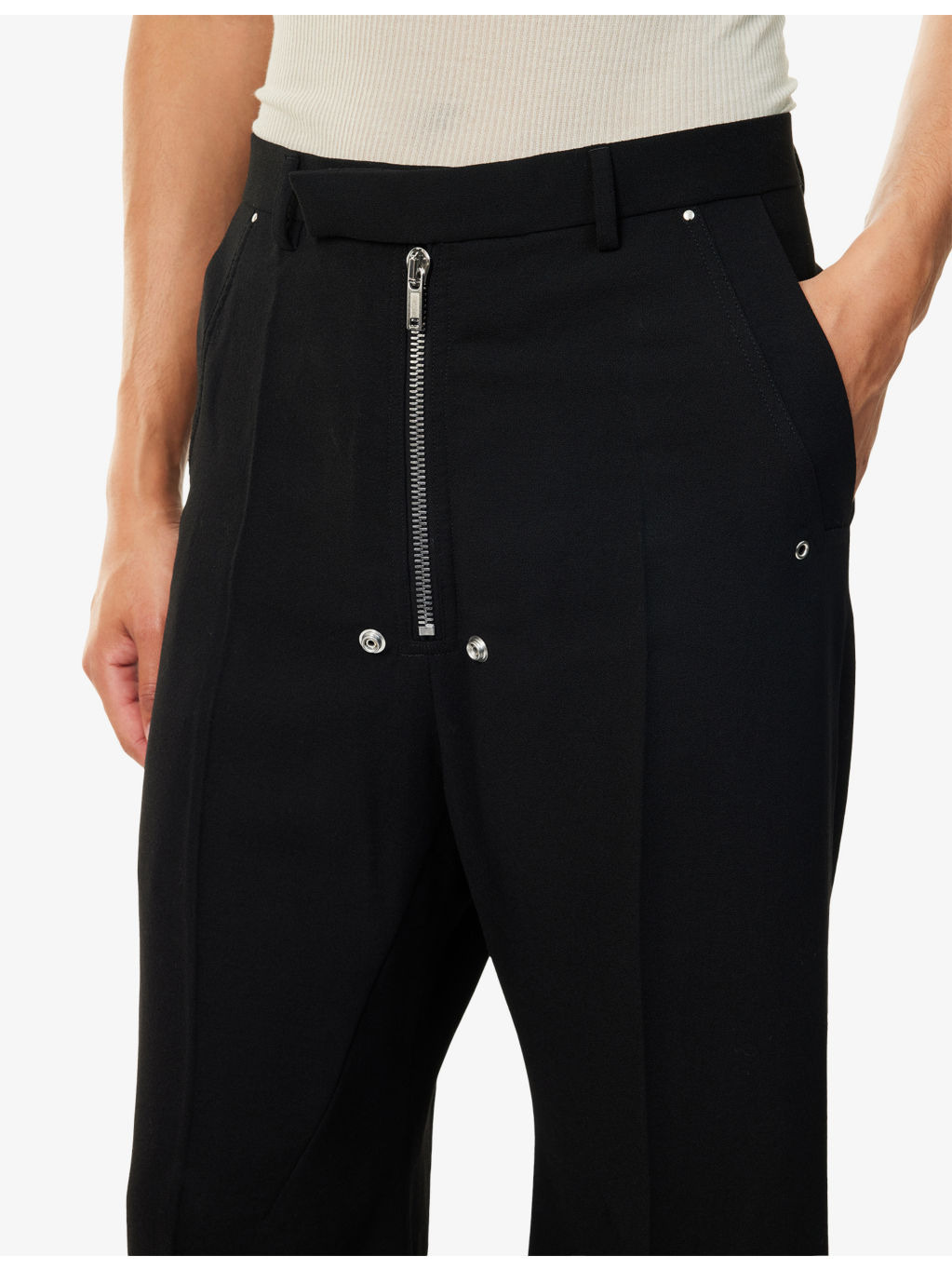 Tailored Belas Wide-Leg Wool Trousers - 5