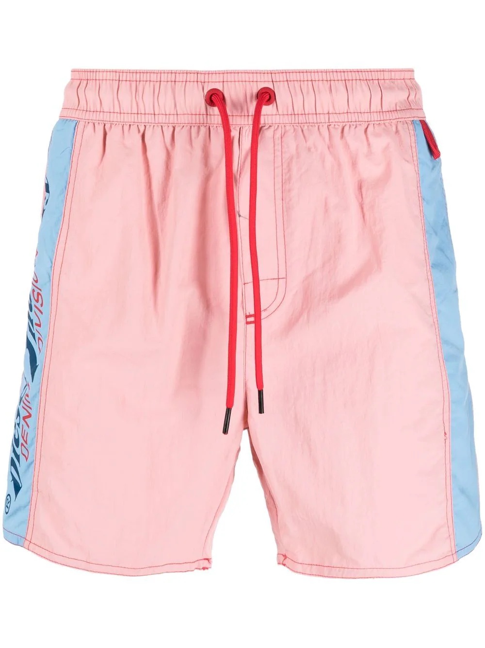 two-tone drawstring swim shorts - 1