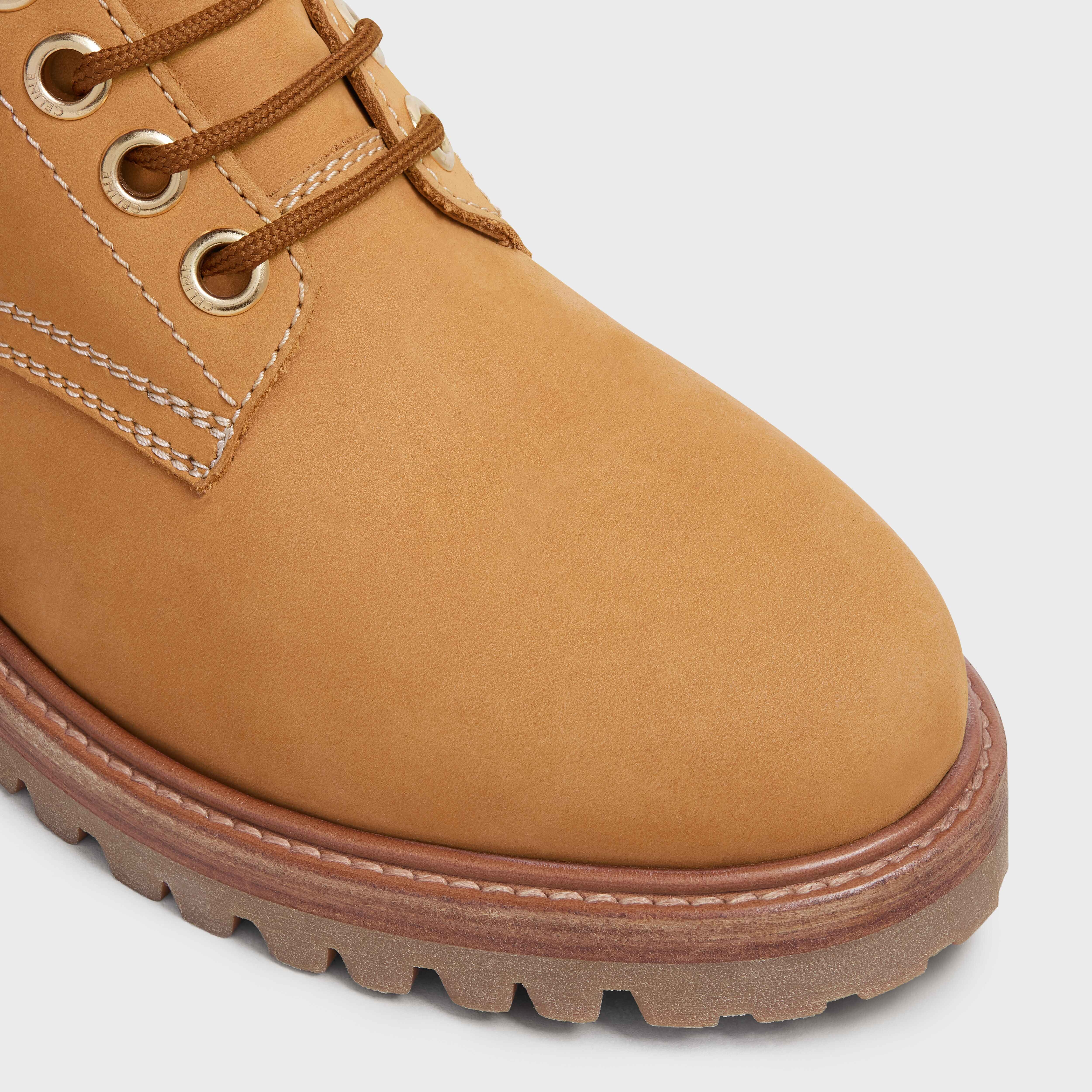 CELINE KURT HIGH LACE-UP BOOT in NUBUCK CALFSKIN & CALFSKIN - 4