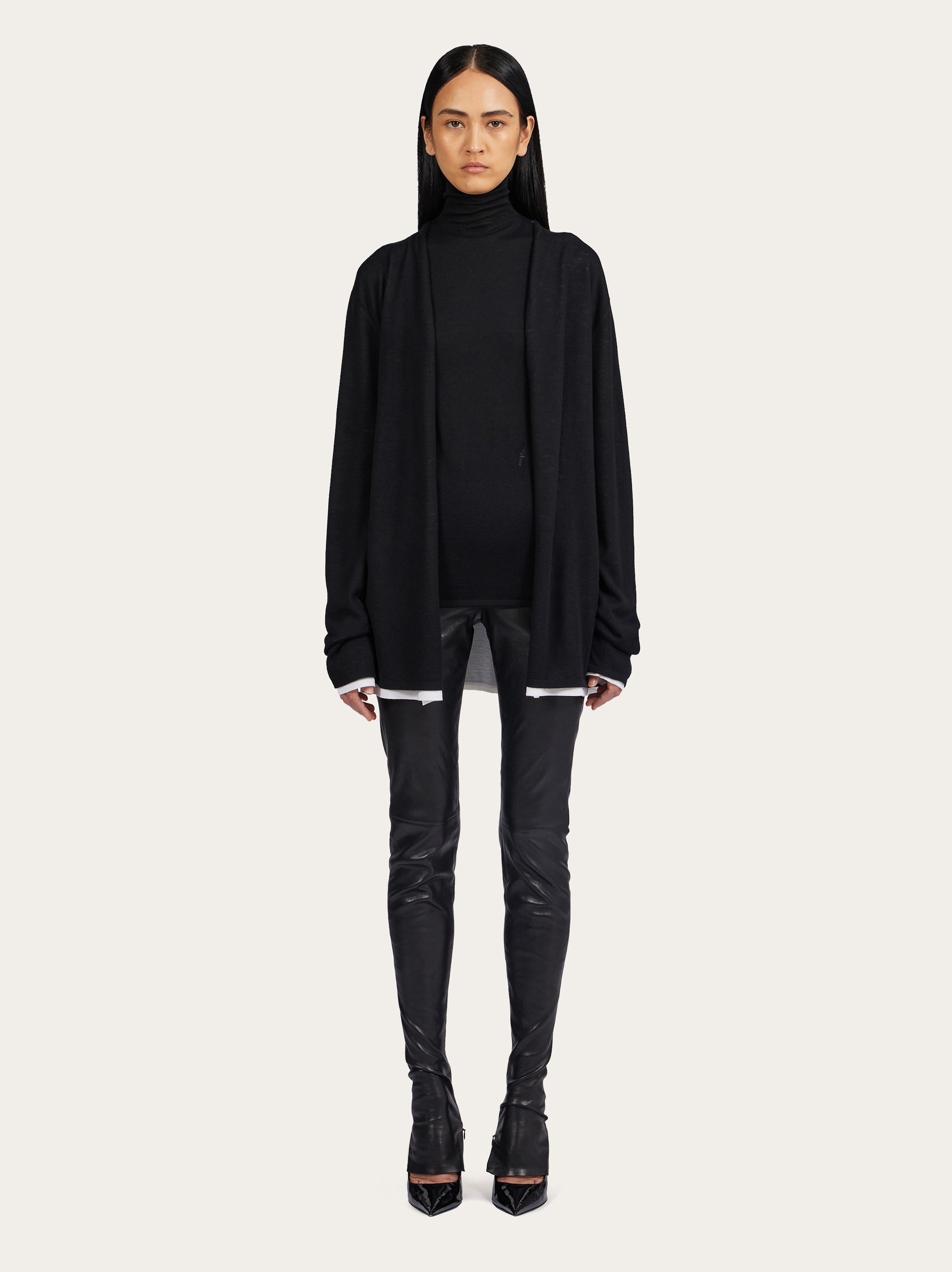 Cardigan with shawl collar - 5