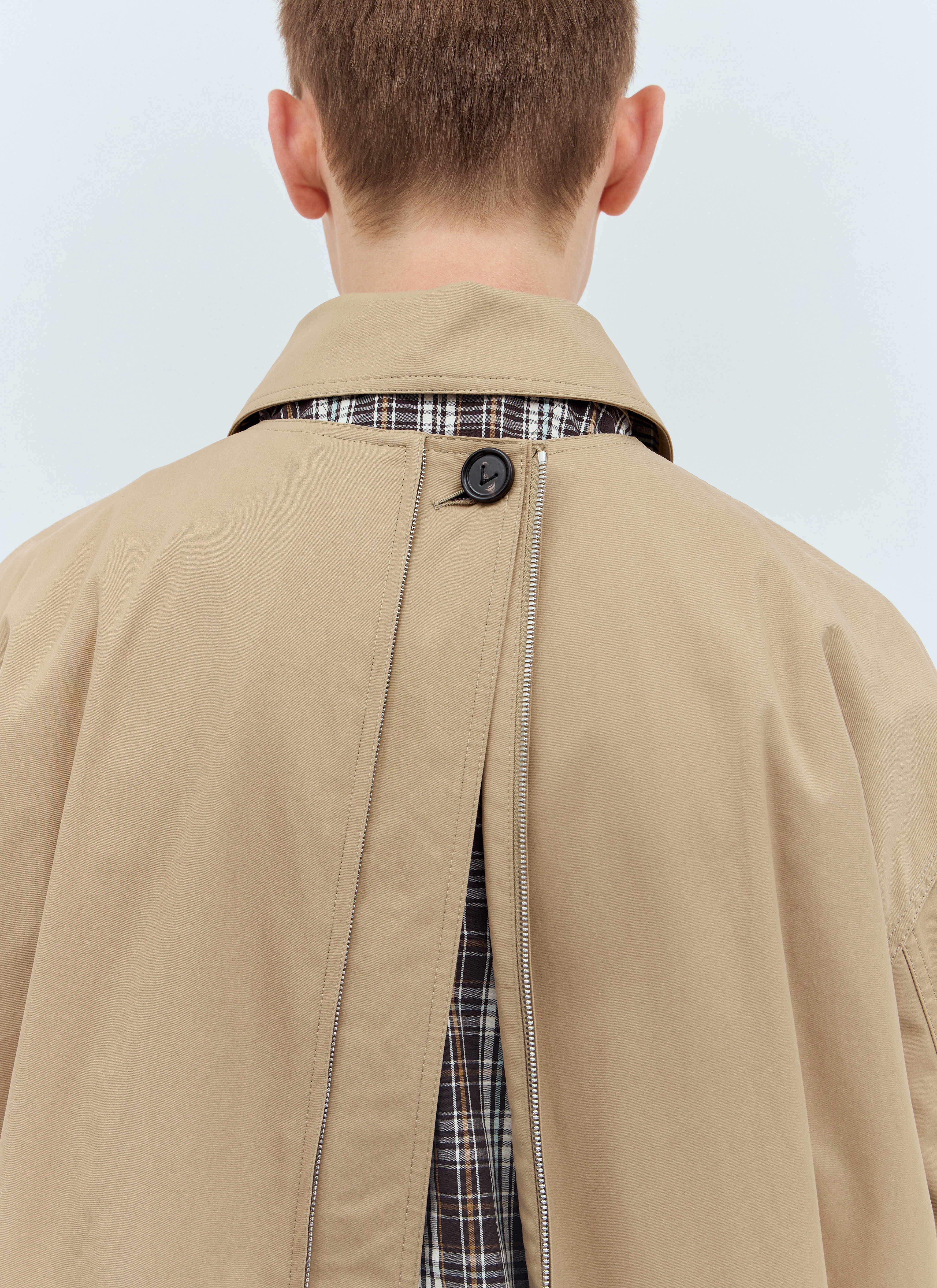 Bottega Veneta Cotton Twill Trench Coat | lncc | REVERSIBLE