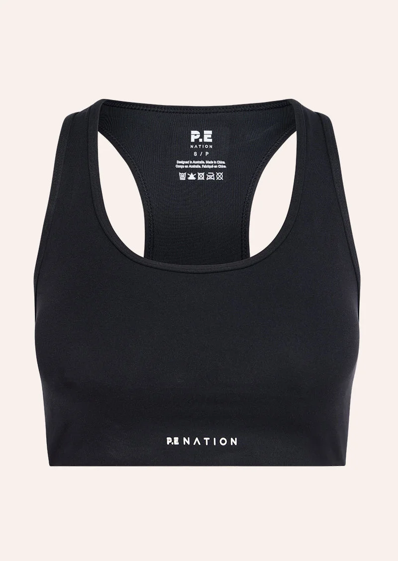 SIGNATURE RACER SPORTS BRA IN BLACK - 1