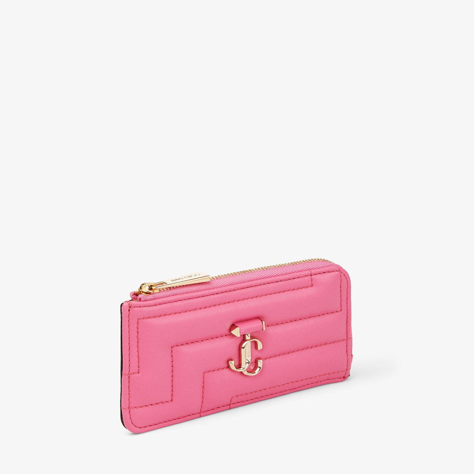 Lise-Z Avenue
Candy Pink Quilted Nappa Leather Card Holder with JC Emblem - 2