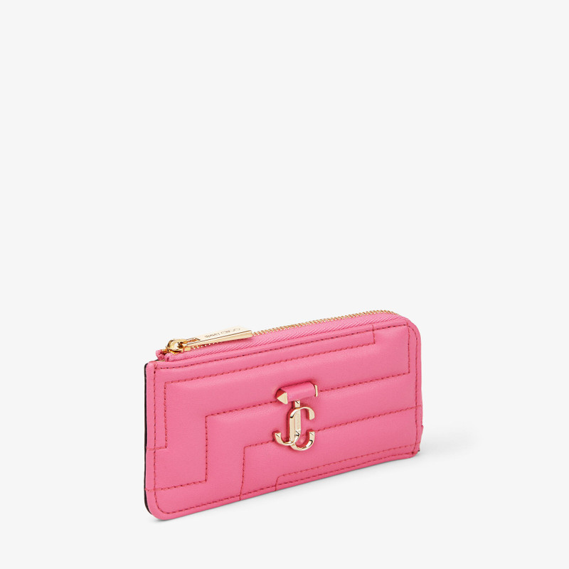 Lise-Z Avenue
Candy Pink Quilted Nappa Leather Card Holder with JC Emblem 2