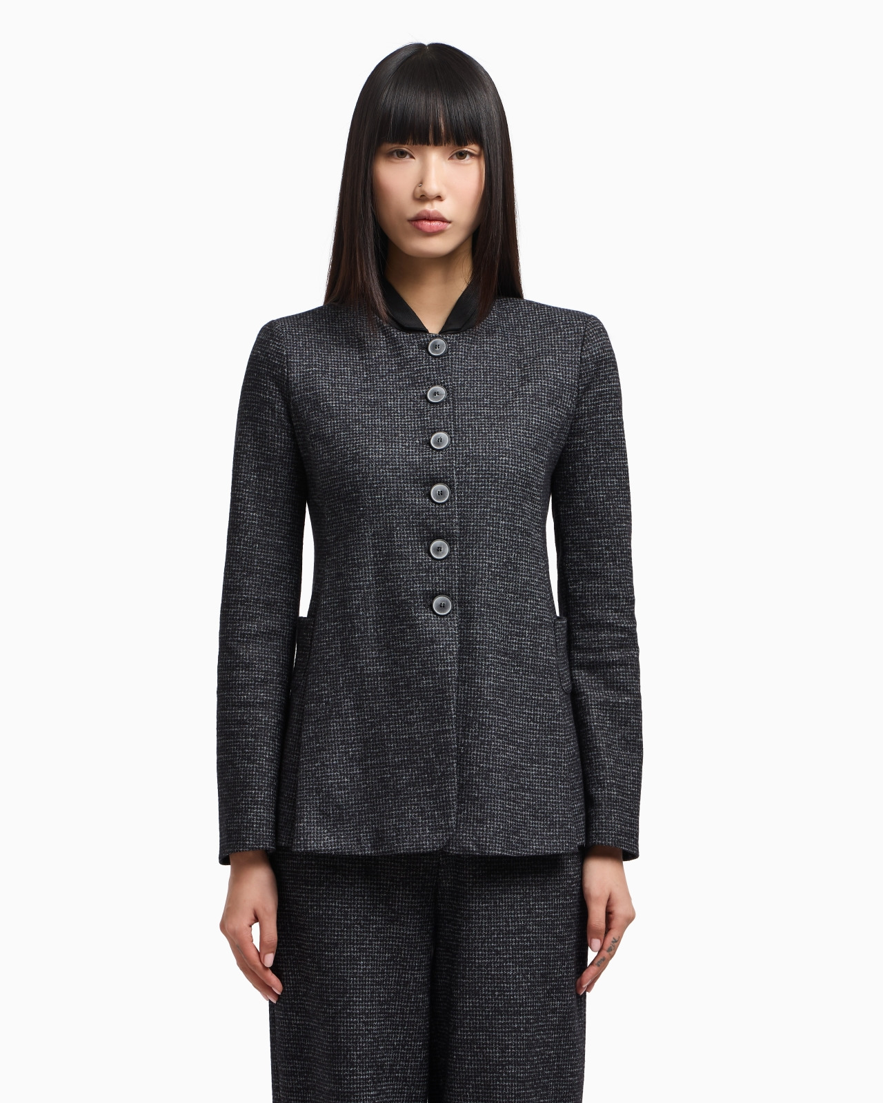 ICON HOUNDSTOOTH CLOTH SINGLE-BREASTED JACKET - 4