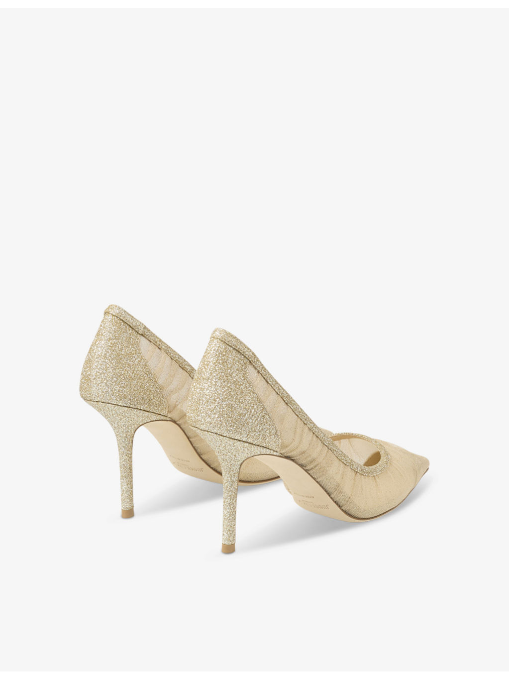 Love 85 glitter-embellished tulle heeled courts - 4
