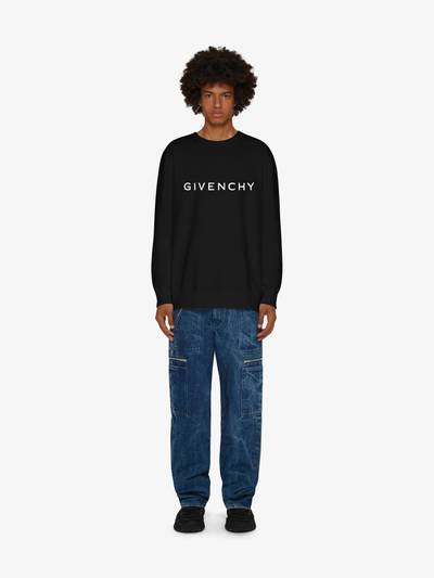 Givenchy GIVENCHY ARCHETYPE SLIM FIT SWEATSHIRT IN FLEECE outlook