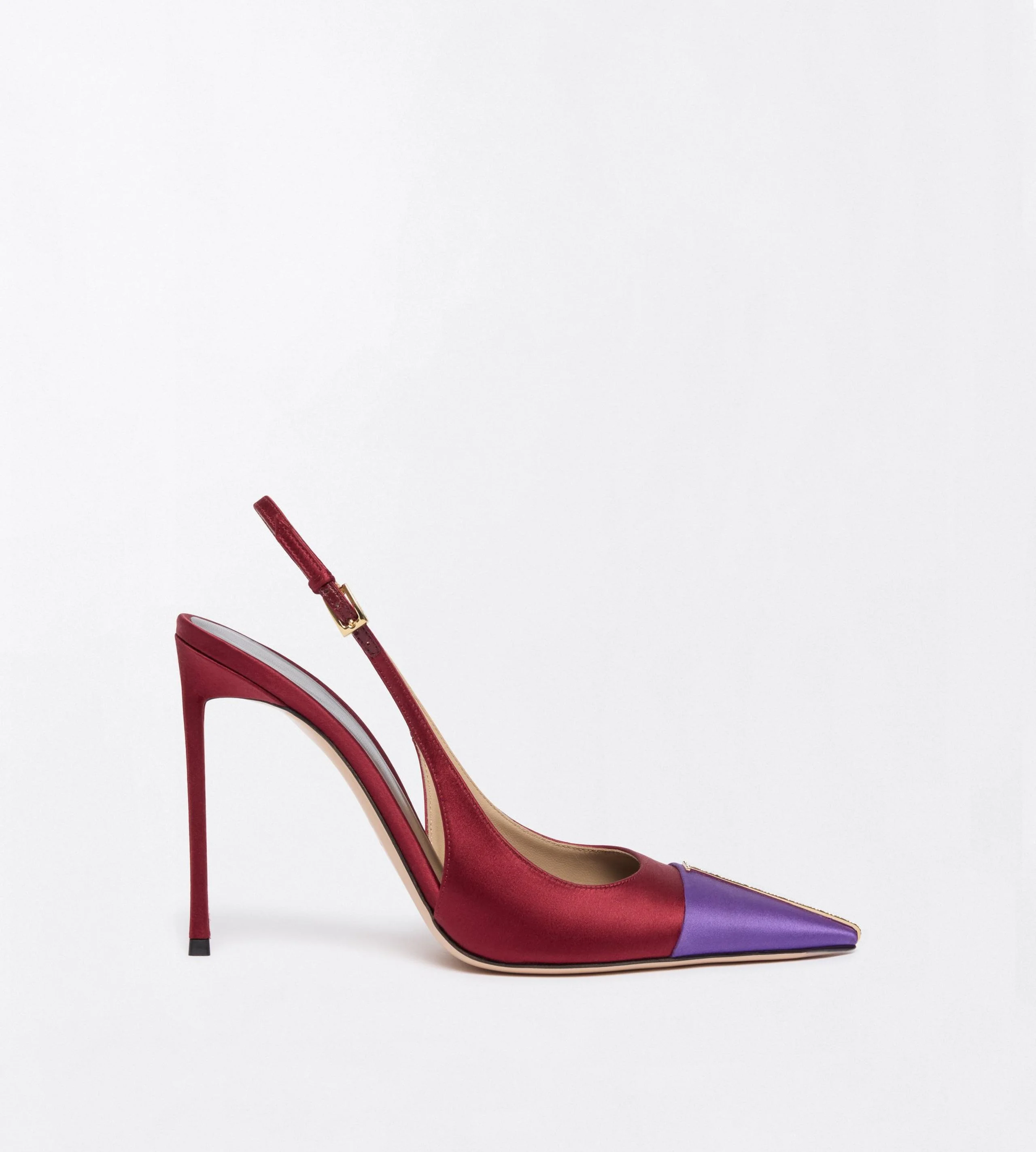 SATIN AND CRYSTAL STONES THEA SLINGBACK - 1