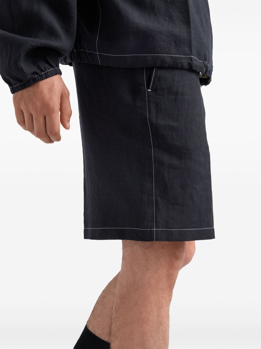 logo-patch bermuda shorts - 4