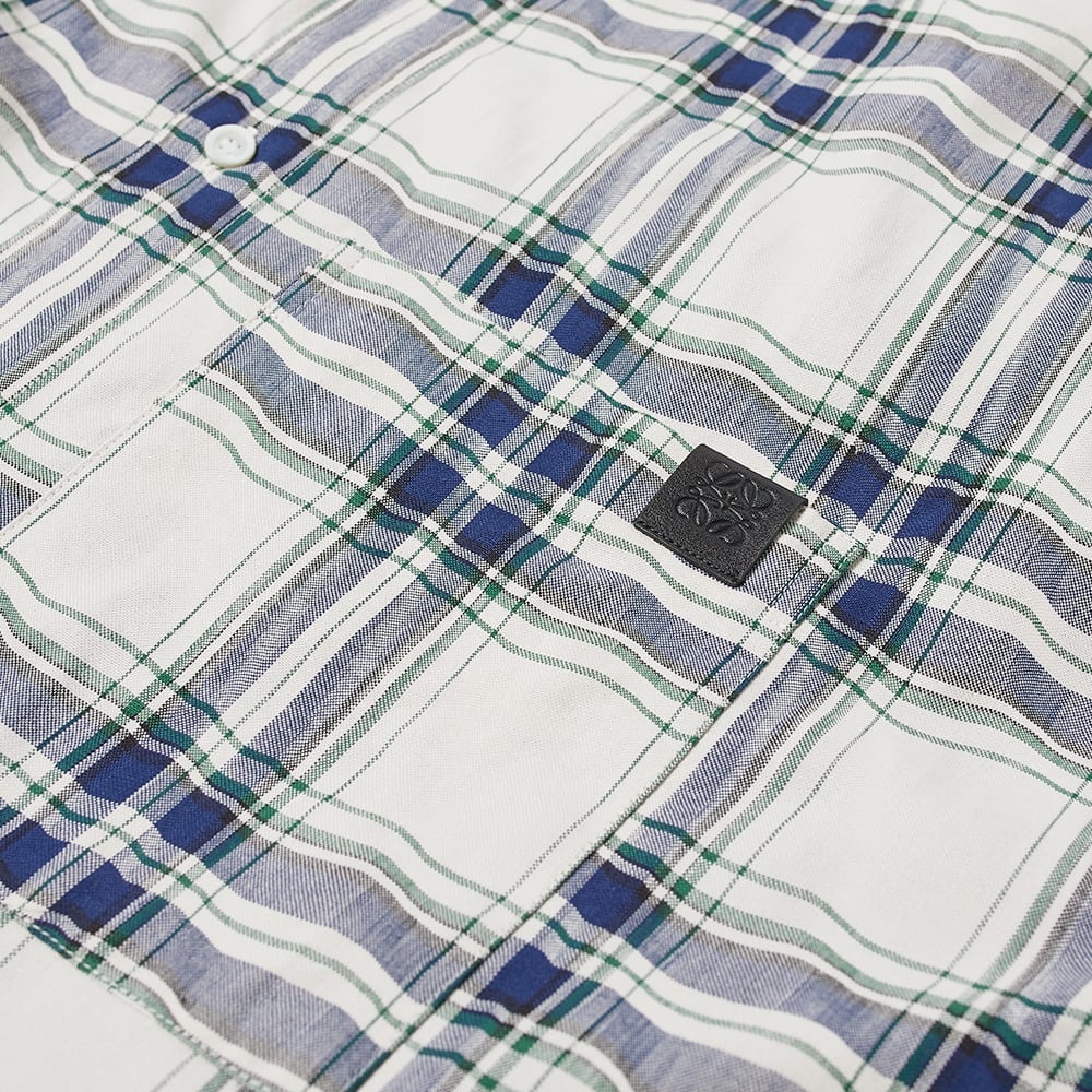 Loewe Short Sleeve Patchwork Check Shirt - 2