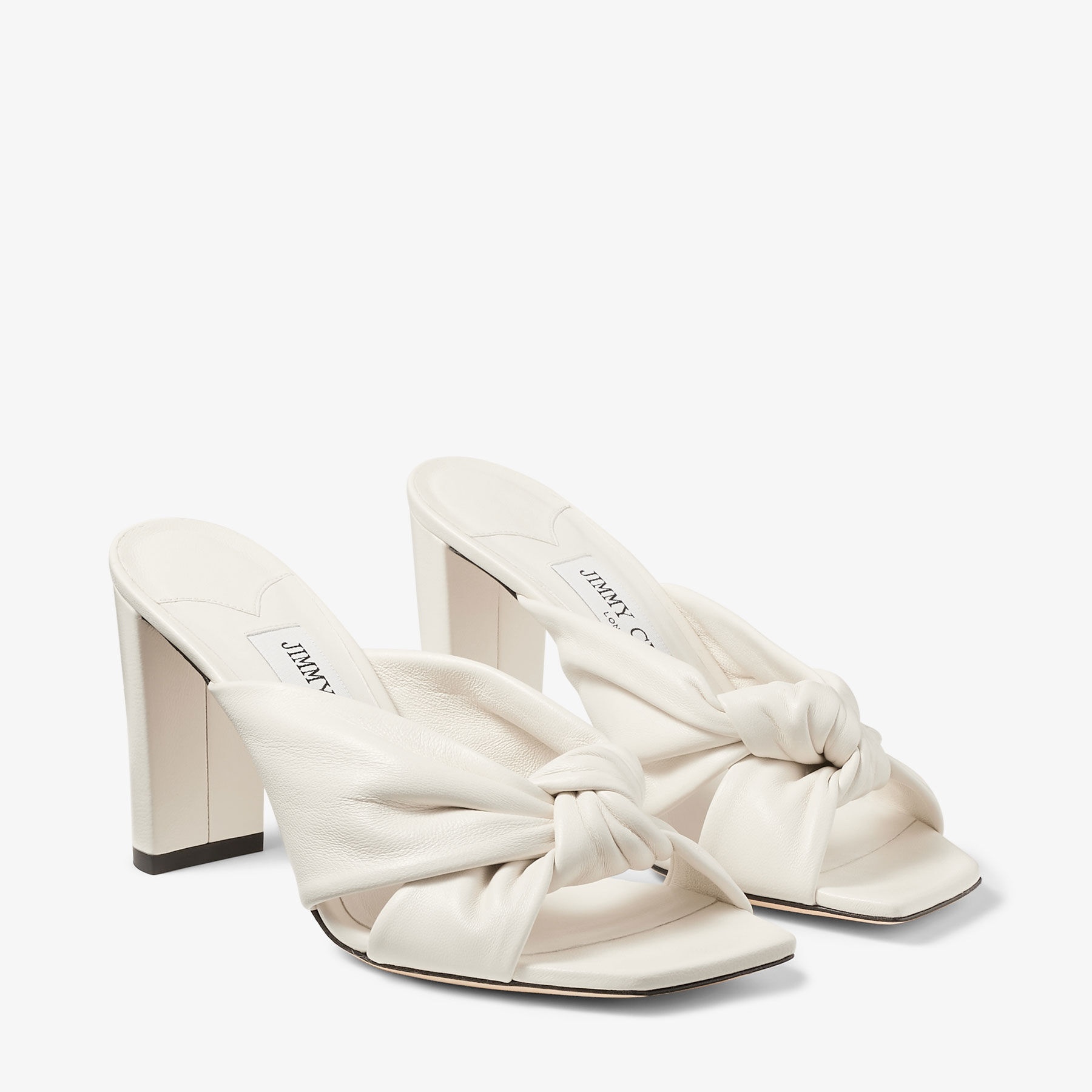 Avenue 85
Latte Nappa Leather Mules - 3