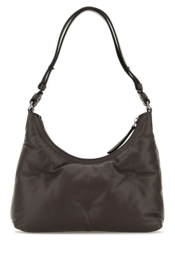 Brown nappa leather small Glam Slam Hobo shoulder bag - 3