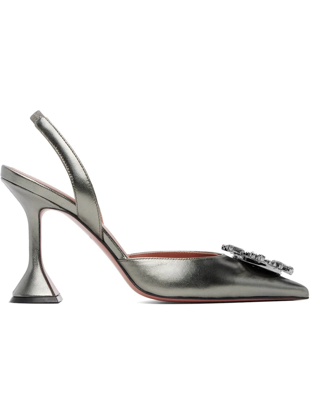 Silver Begum Sling 95 Heels - 1