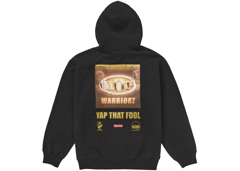 Supreme Supreme M.O.P. Hooded Sweatshirt Black outlook