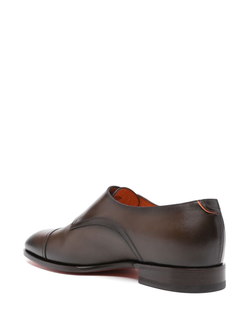 leather monk shoes - 3