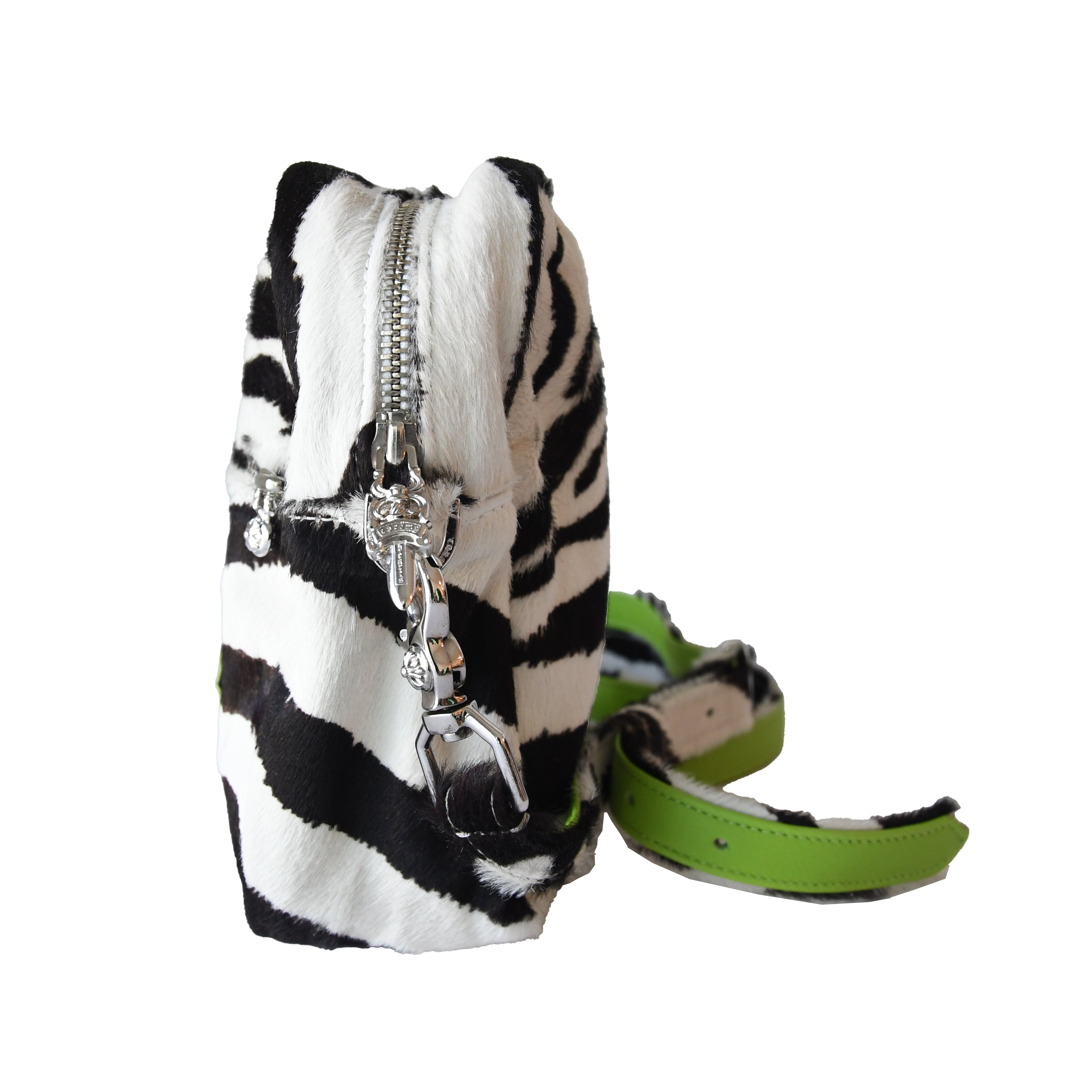 Chrome Hearts Zebra Bag With Green Crosses - 2