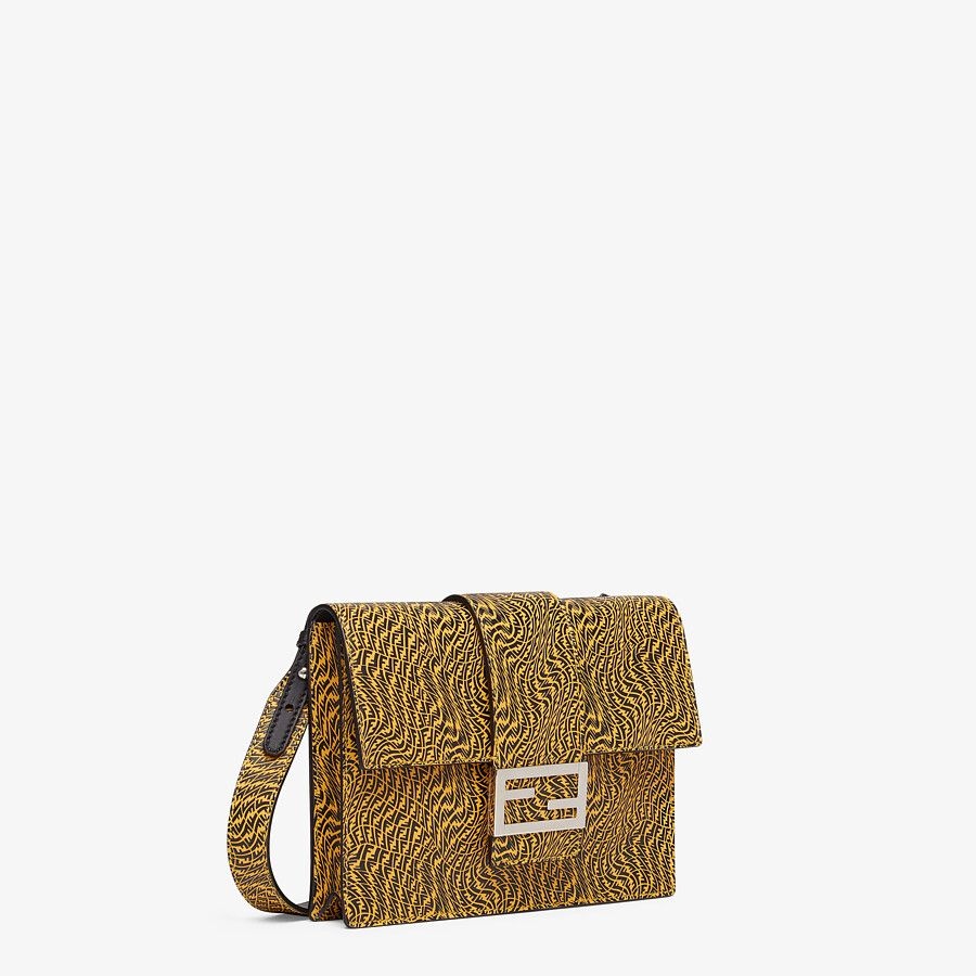 Yellow leather bag 2