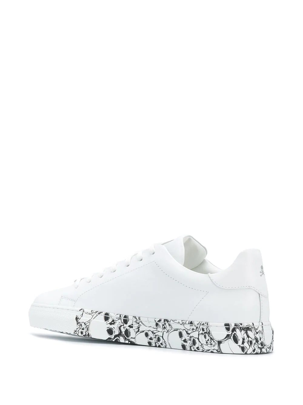 skull-print low-top sneakers - 3