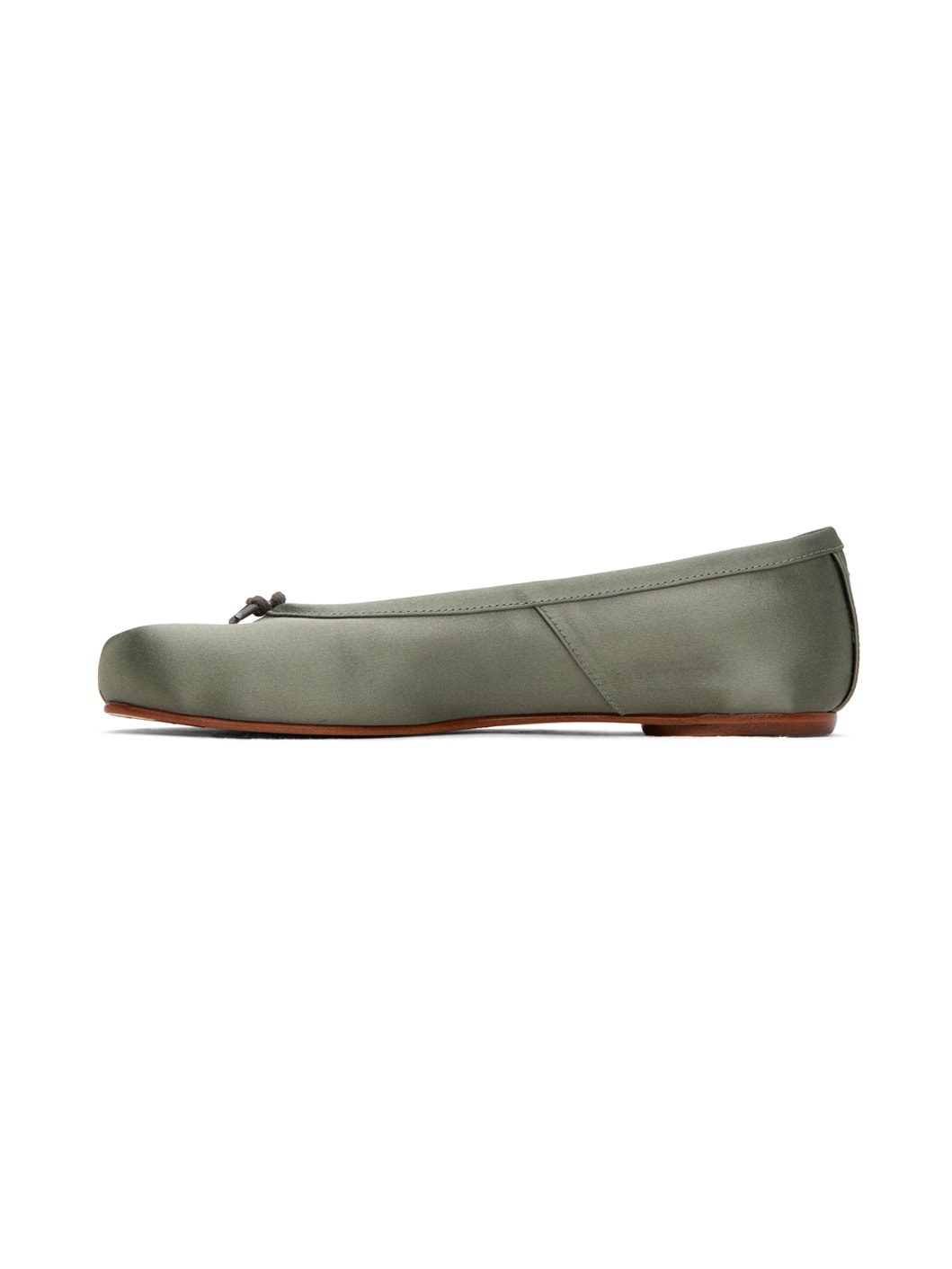 Green Tabi Ballerina Flats - 3